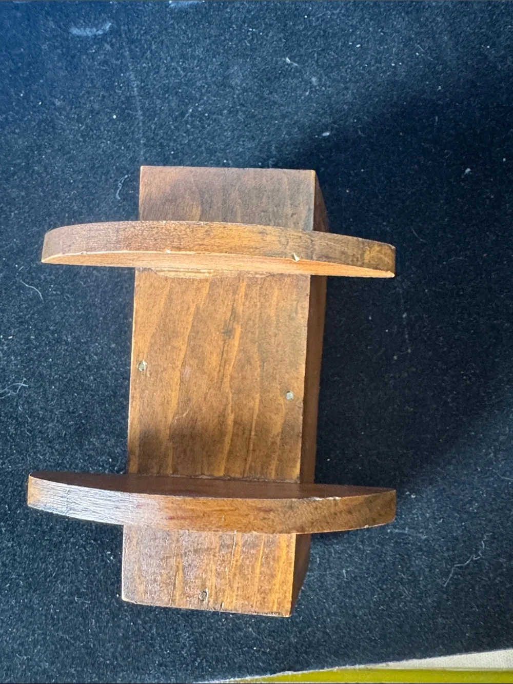 Vintage Classic Doll House Wooden Mini Cradle - Brown